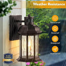 VIANIS Motion Sensor Outdoor Garage Lighting Fixture, Oil Rubbed Bronze Farmhouse Exterior Wall Mount Sconce for House, Waterproof Dusk to Dawn Front Porch ORB Outside Lantern for Patio by GreenHaven Gardens