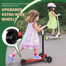 Besrey Kick Scooter for Kids Ages 3-10, 3-Wheel Folding Scooter with Adjustable Height, LED Light Wheels, Extra Wide Deck for Outdoor Activities by TinyTreasures Baby Boutique