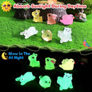 Luminous Mini Resin Animals 100 Pcs Glow in The Dark Resin Animals 100 Styles Miniature Fairy Garden Mini Ducks Figurines Slime Charm for Accessories Landscape Aquarium Potted Decoration by GreenHaven Gardens