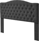 Linen Upholstered Headboard Queen/Full Size Latest Model Wall Mount, Bed Frame Mount, Featuring High-Density Sponge Padding, Luxury Texture Easy Assembly Comfort and Style-Dark Gray by CozyNest Decor
