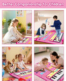 Toys for 1 Year Old Girl Gifts, Baby Musical Mat with Piano & Drum, Adjustable Volume, 12-18 Months Toddler Toys, Christmas Birthday Easter Gifts for 1-2 Year Olds Boys Girls (Pink) by TinyTreasures Baby Boutique