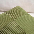 Fancy Homi 2 Packs Moss Green Decorative Throw Pillow Covers 18x18 Inch for Living Room Couch Bed Sofa, Farmhouse Boho Home Decor, Soft Corss Corduroy Patchwork Textured Square Cushion Case 45x45 cm by CozyNest Decor