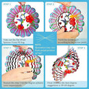 Hummingbird Wind Spinners Outdoor,6in Mandala Wind Spinner Hummingbird Gift for Women Men,Wind Spinner for Yard and Garden,Wind Sculpture for Yard Art Decorations,Christmas Decoration by GreenHaven Gardens