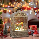 Christmas Snow Globes Lantern,Musical Snow Globes,Christmas Decorations Indoor for Home,Battery Or USB Powered,with 6 Hour Timer,Christmas Lantern for Festival Decoration,Reindeer Vehicle by CozyNest Decor