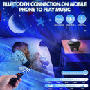 Galaxy Moon Projector, Star Night Light Projector with Bluetooth Connection for Music and Timer and Remote Control for Kids Adults Bedroom Party Bar Decoration (Black) by TinyTreasures Baby Boutique