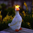 Goodeco Porch Goose Statue with Butterfly - Outdoor Garden Goose Decor for Yard, Unique Gifts for Mom & Garden Lovers (Off White) by CozyNest Decor
