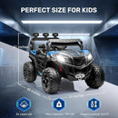 ANPABO 24V 4X4 Ride on Car Truck w/Remote Control, 4WD/2WD Switchable Kids UTV, 19" Spacious Seat, 4 Shock Absorbers, Soft Start, Music Player, Electric Car for Kids (Blue) by TinyTreasures Baby Boutique
