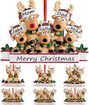 Personalized Christmas Ornaments 2025 Family of 2/3/4/5/6/7/8 Deer Christmas Ornaments Custom Name Customized Gifts for Xmas Tree,Family of 5 by TinyTreasures Baby Boutique