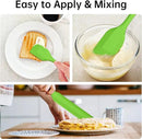 Barsone 5-Piece Silicone Spatula Set（ Heat Resistant 446°F Food Grade BPA Free, Nonstick Cookware Safe Dishwasher Safe Kitchen Tools for Baking, Cooking, Stirring, Green） by CozyNest Decor