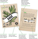 Culinary Herb Seeds Variety Pack: 10 Spice Herbs, Hydroponic Garden Indoors, Heirloom Planting Basil, Parsley, Sage, Thyme, Rosemary, Cilantro, Chives Dill Oregano, Summer Savory by Sustainable Sprout by GreenHaven Gardens