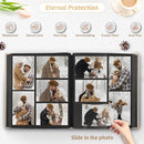Popotop Photo Album 4x6 800 Pockets with Leather Hardcover Cover, Large Photo Album Binder Book with 80Pcs Pages for Family Travel Wedding Baby Gifts by TinyTreasures Baby Boutique