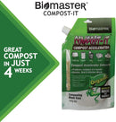 Compost-It Compost Accelerator/Starter 100g Spout Pack for All Composting Systems, (100% Natural Concentrate) by GreenHaven Gardens