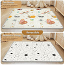Foldable Baby Play Mat, PIGLOG Waterproof Playmats for Babies and Toddlers Kids, Safe Foam Playmat for Tummy Time, 50x50 Playpen Mat, Reversible Portable Baby Floor Mat for Infant, Toddler, Dragonfly by TinyTreasures Baby Boutique