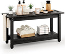 35" Shower Bench, Waterproof Poly Lumber Shower Stool for Shaving Legs, Shower Chair Seat Holds up to 400lbs, Bathroom Bench for Inside Shower, Non-Slip (Black) by TinyTreasures Baby Boutique