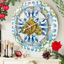 The Gears Clock Wall Clock Italy Collection with Moving Gears (Ravello, 24 inch Round) by CozyNest Decor