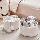 3 Pack Storage Basket for Cabinet and Toy Organization - 13"x9.8"x8.7" Baskets for Storage - Baby Toy Bin - Toy Storage Organizer - Ideal for Empty Gift Baskets to Fill-White by TinyTreasures Baby Boutique