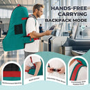 RAINSMORE Padded Car Seat Travel Bag for Airplane Heavy Duty Car Seat Backpack for Air Travel Baby Carseat Cover Bags for Airport Large Car Seats Carrier Fits Car Seats & Booster Seats, Green by TinyTreasures Baby Boutique