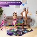 Flooyes Dance Mat Toys for 3-12 Year Old Kids, Electronic Dance Pad with Light-up 6-Button Wireless Bluetooth, Music Dance with 5 Game Modes, Birthday Toys Gifts for 3 4 5 6 7 8 9 10+ Year Old Girls by TinyTreasures Baby Boutique