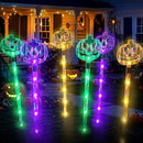 6-Pack Solar Halloween Pumpkin Garden Stake Lights for Halloween Decorations,Solar Halloween Yard Stake Outdoor Waterproof Halloween Lighted Pumpkin Lights for Garden Patio Yard Pathway Grave(6 Pack) by GreenHaven Gardens