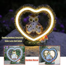 Solar Owl Garden Statue, Outdoor Waterproof Handmade Resin Statue,Garden Sculpture with Solar LED Lights, Warm Owl Statue Decoration, Suitable for Roads, Yards, lawns (Warm Owl Family) by GreenHaven Gardens