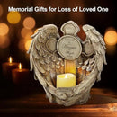 12" Solar Angel Wing Cross Garden Lights, Waterproof Memorial Grave Decorations Sympathy Gifts for Cemetery Outdoors Lawn Yard Home Patio Decor by CozyNest Decor