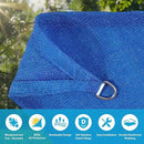 Amagenix Sun Shade Sail 20'X24' Curved Edge Outdoor Shade Canopy Blue Breathable 95% UV Block Shade Cloth for Patio Garden Backyard (We Make Custom Size) by GreenHaven Gardens