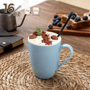 GBHOME 16oz Coffee Mugs Set of 6, Large Ceramic Coffee Mugs for Man, Woman, Dad, Mom, Modern Coffee Mugs Set with handle for Tea/Latte/Cappuccino/Milk/Cocoa. Dishwasher&Microwave Safe,MultiColor by CozyNest Decor