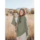 Konssy Muslin Nursing Cover for Breastfeeding, 360° Full Privacy Breathable 100% Cotton Breastfeeding Cover, Multi-use Carseat Canopy(Fog Green) by TinyTreasures Baby Boutique
