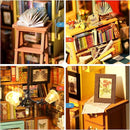 Rolife DIY Miniature House Kit Sam's Study, Tiny House Kit for Adults to Build, Mini House Making Kit with Furnitures, Halloween/Christmas Decorations/Gifts for Family and Friends (Sam's Bookstore) by TinyTreasures Baby Boutique
