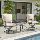 Patio Tables Outdoor Coffee Table - Metal Side Tables End Table for Patio Proch Deck Balcony Garden Squre by GreenHaven Gardens