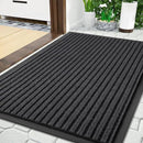 Yimobra Front Door Mat Outdoor Indoor Entrance, 100% Waterproof All-Season All Weather Doormat, Welcome Matt Outside Entry, Non Slip, Low Profile, Heavy Duty Patio Porch Floor Mats,36 x 24,Grey by CozyNest Decor