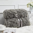 GONAAP Fuzzy Faux Fur Throw Blanket Queen Size Light Grey Super Soft Cozy Plush Fuzzy Shaggy Blanket for Couch Sofa Bed (Light Grey, Queen(90"x90")) by CozyNest Decor