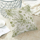 CXMEIFLY Sage Green Floral Leaves Chinoiserie Decorative Throw Pillow Covers Set of 2, 18x18 Inch, Perfect for Living Room, Bedroom, Outdoor Gardens by CozyNest Decor