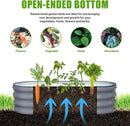 SnugNiture Galvanized Raised Garden Bed, 4x2x1ft Oval Metal Planter Box for Planting Outdoor Plants Vegetables by GreenHaven Gardens