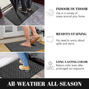 Yimobra Front Door Mat Outdoor Indoor 36x24, All-Season, All-Weather, Heavy Duty Welcome Door Mats Outside Entrance, Non Slip Porch Patio Entrance Mat, Black Gray by CozyNest Decor
