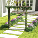 81 Inch Garden Arbor Metal Archway for Climbing Plants-Black by LJGDeals