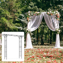 81 Inch Garden Arbor Metal Archway for Climbing Plants-Black by LJGDeals