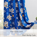Kids Blackout Curtains - Space Cat Design, 100% Blackout, 2 Panels, Each W52×L84, Thermal Insulated Curtains for Bedroom, Noise Reducing, Combine Functionality with a Fun and Creative Design by TinyTreasures Baby Boutique