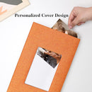 Vienrose Linen Photo Album 300 Pockets for 4x6 Photos Fabric Cover Photo Books Slip-in Picture Albums Wedding Baby Orange by TinyTreasures Baby Boutique
