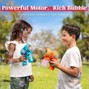 JOYIN 2 Bubble Guns with 2 Refill Solution (10 oz Total), Automatic Bubble Maker Blower Machine for Kids, Toddlers, Outdoors, Party, Birthday Gift, Easter Toys (Blue, Orange) by TinyTreasures Baby Boutique