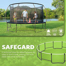 14FT 12FT 10FT 16FT Trampoline with Safety Enclosure, Anti-Rust Coating – ASTM Certified, Heavy-Duty Outdoor Trampoline with Ladder – for Kids & Adults by TinyTreasures Baby Boutique