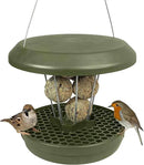 SWISSINNO No Mess Bird Feeder Lucerne Smart Birds for Fat Balls - Feed Birds, not mice & Rats! Robust & Reliable for Hanging - Green by CozyNest Decor