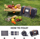 G GOOD GAIN Waterproof Picnic Blankets- Extra Large Outdoor Blanket Foldable, Beach Blanket with PU Handles, Sandproof Picnic Mat for Hiking, Camping, Lawn, Park, Grass.GreySquare by TinyTreasures Baby Boutique