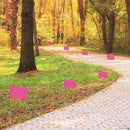 Zozen 50Pack Fluorescent Pink Marking Flags, Writable/15x4x5 Inch, Yard Flags for Lawn & Irrigation & Landscape & Sprinkler & Survey & Dog Training. by GreenHaven Gardens