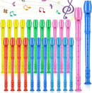 8 Hole Soprano Recorders Descant Flute Bulk With Cleaning Rod German Style for Back to School Gift Christmas Shoebox Supplies Musical Instruments Party Favor (12 Pack) by TinyTreasures Baby Boutique