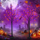 2Pack 4FT 100LED Black Halloween Tree Lights, Timer Function Halloween Trees with Purple and Orange Lights, Spooky Trees Light for Indoor Outdoor Halloween Decorations by CozyNest Decor