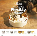 Slow Feeder Dog Bowl with Lick Mat and Puzzle Inserts - Non-Slip Base, Adjustable Speed Design, Dishwasher Safe for Puppies, Orange by CozyNest Decor