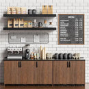 Heimlove Floating Shelves for Wall 36 Inches Long,9.3" Deep Black Floating Shelf Set of 2,Wall Mounted Shelves for Bathroom Bedroom Living Room Kitchen Office,Shelf for Books Storage,Home Decor by CozyNest Decor