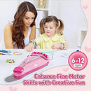 P&C Friendship Bracelet Making Kit for Girls Age 8-12 with 422 Beads & 20 Threads - Arts and Crafts for Kids Jewelry Making Kit - Christmas Birthday Gifts - Easy Bracelet Maker by TinyTreasures Baby Boutique