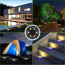 GREPRO Solar Ground Light, 12 Packs 10 LED Solar Outdoor Lights Waterproof for Outdoor Garden Light Solar IP65 Waterproof Warm White Garden Lights Solar for Lawn/Driveway/Walkway/Patio, Black by GreenHaven Gardens